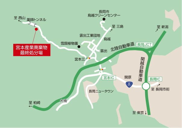 宮本産業廃棄物最終処分場（安定型）地図 イメージ