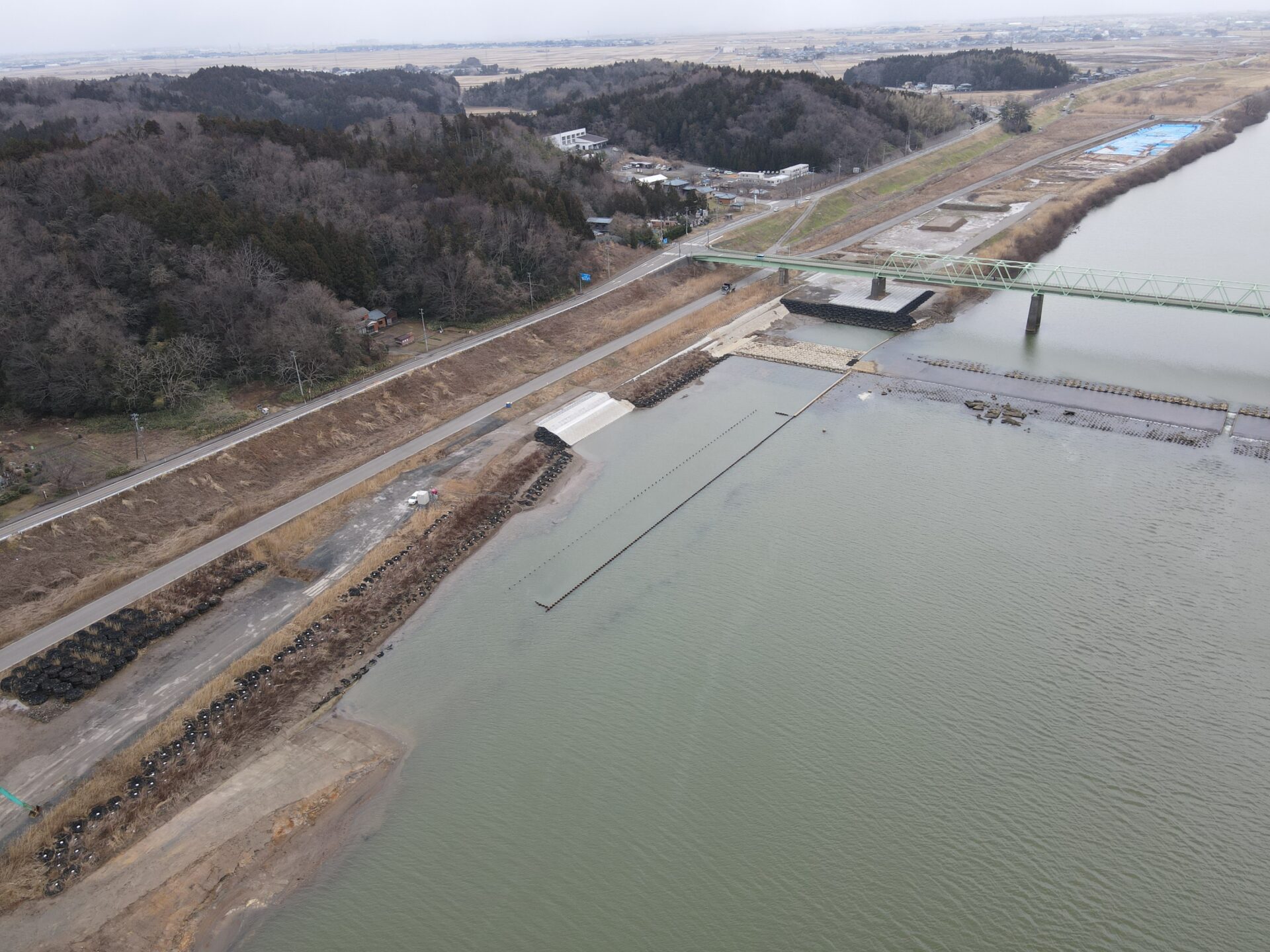 大河津分水路渡部地区低水路掘削及び護岸その４工事
