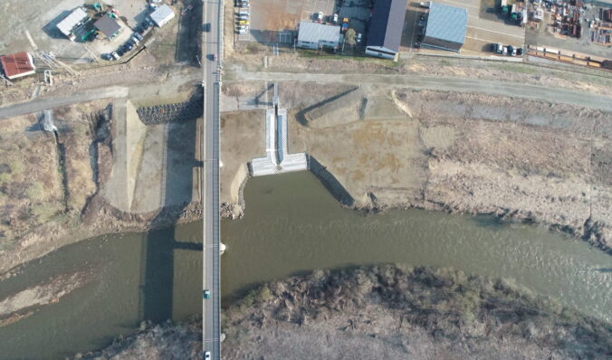 渋海川（防災安全）右岸既設樋門撤去工事