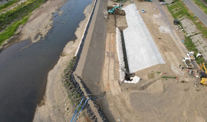 広域１補　第９－０１－００－０３号　渋海川広域河川一級（防災安全・補正）右岸低水護岸その３工事
