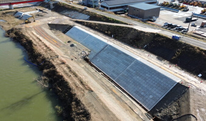 広域一防　第９ー０１ー００ー０３号　一級河川渋海川広域河川一級（防災安全）右岸低水護岸その１工事
