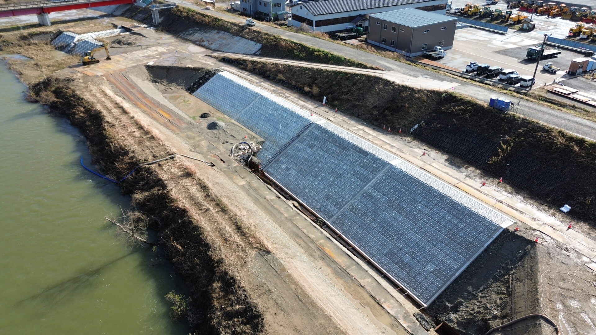 広域一防　第９ー０１ー００ー０３号　一級河川渋海川広域河川一級（防災安全）右岸低水護岸その１工事